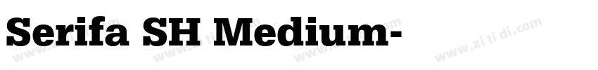 Serifa SH Medium字体转换